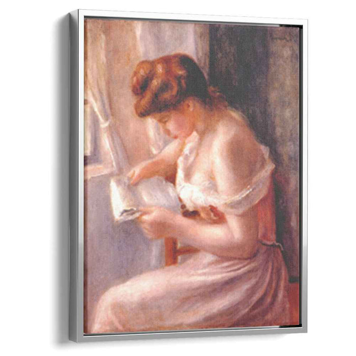 A girl reading (1891) by Pierre-Auguste Renoir