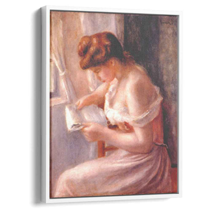A girl reading (1891) by Pierre-Auguste Renoir