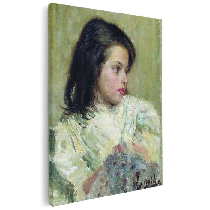 A Girl. Sketch (1897) by Boris Kustodiev