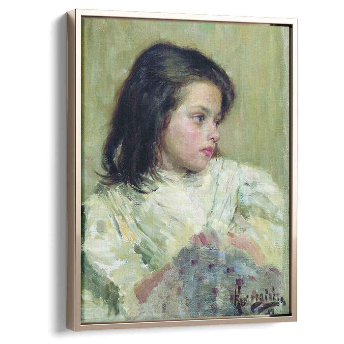 A Girl. Sketch (1897) by Boris Kustodiev