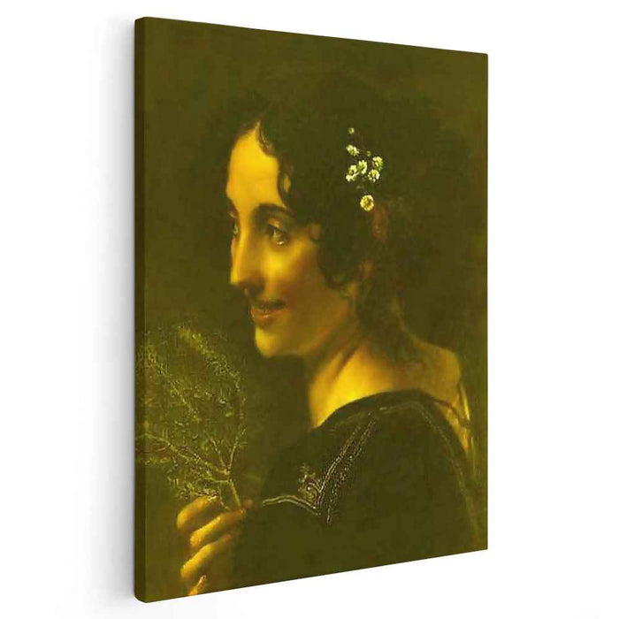 A gypsy with a branch of myrtle (1819) by Orest Kiprensky