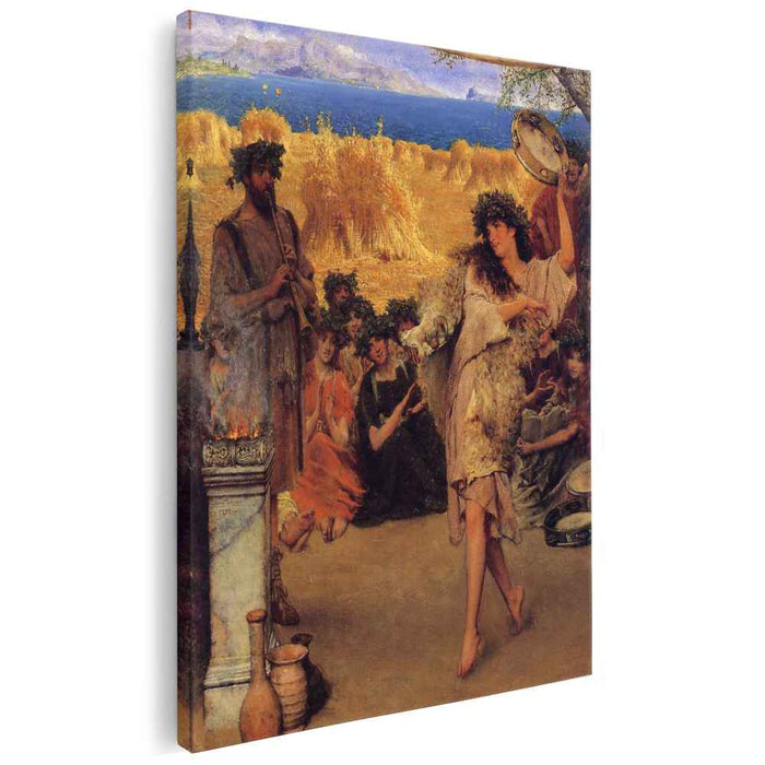 A Harvest Festival (A Dancing Bacchante at Harvest Time) (1880) by Sir Lawrence Alma-Tadema