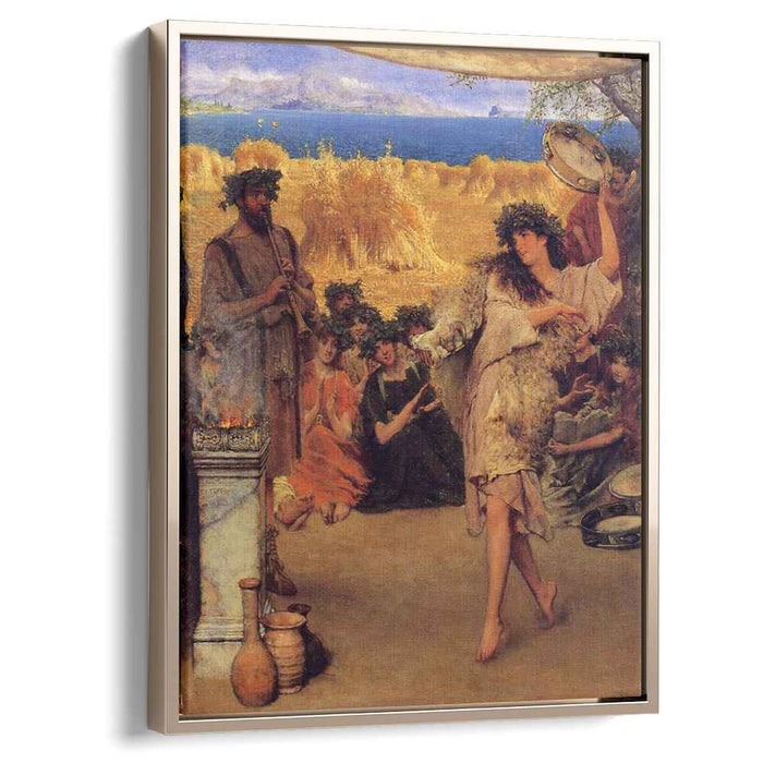 A Harvest Festival (A Dancing Bacchante at Harvest Time) (1880) by Sir Lawrence Alma-Tadema