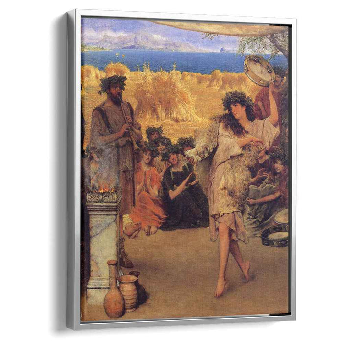 A Harvest Festival (A Dancing Bacchante at Harvest Time) (1880) by Sir Lawrence Alma-Tadema