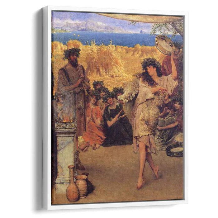 A Harvest Festival (A Dancing Bacchante at Harvest Time) (1880) by Sir Lawrence Alma-Tadema