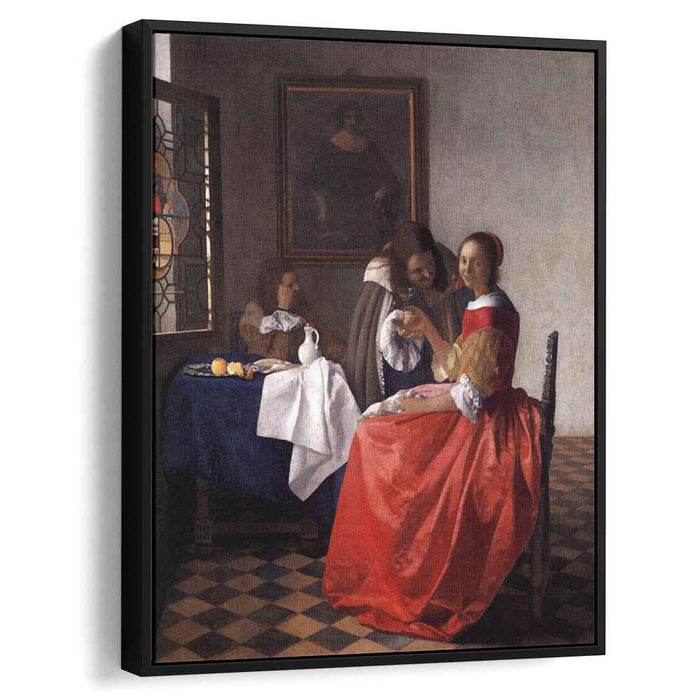A Lady and Two Gentlemen (1659) by Johannes Vermeer