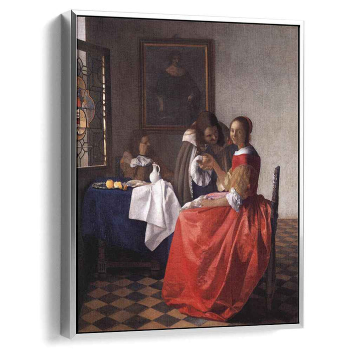 A Lady and Two Gentlemen (1659) by Johannes Vermeer
