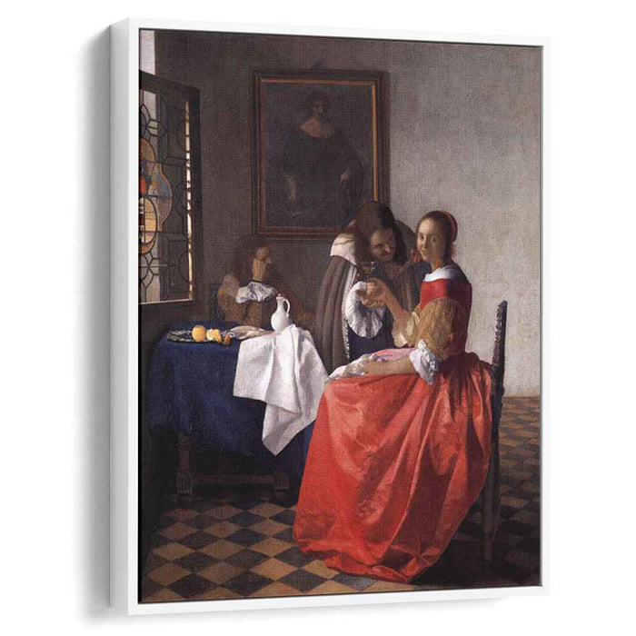A Lady and Two Gentlemen (1659) by Johannes Vermeer