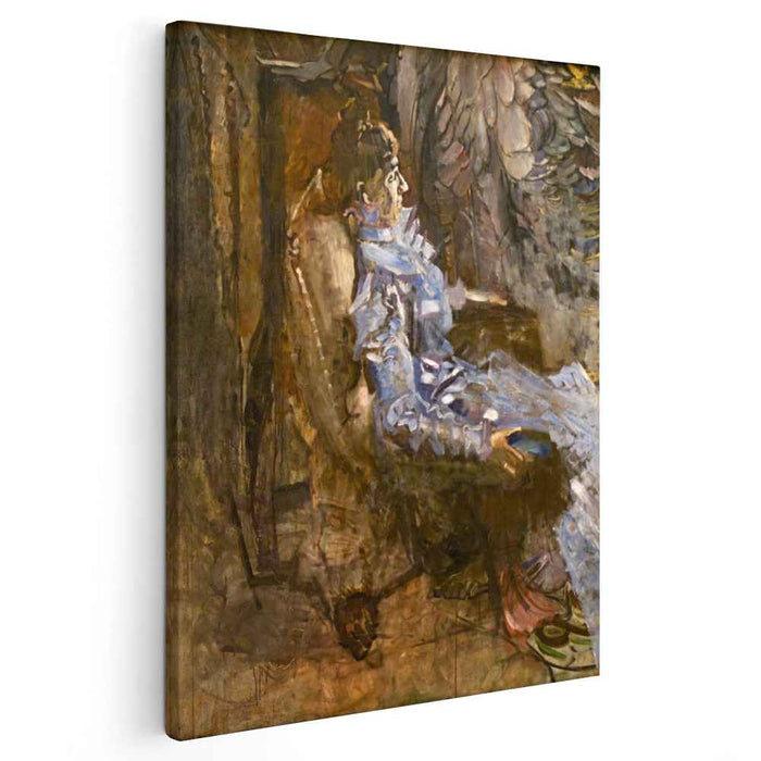 A Lady in Lilac (Portrait of Nadezhda Zabela) (1901) by Mikhail Vrubel