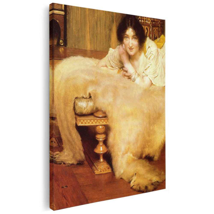 A Listner (1899) by Sir Lawrence Alma-Tadema