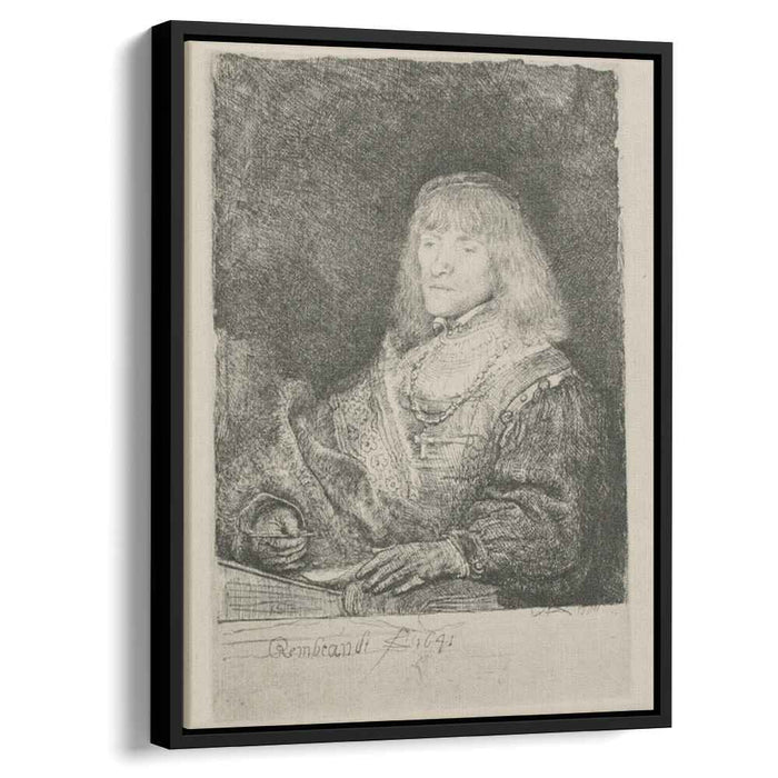 A Man with a Crucifix and Chain (1641) by Rembrandt