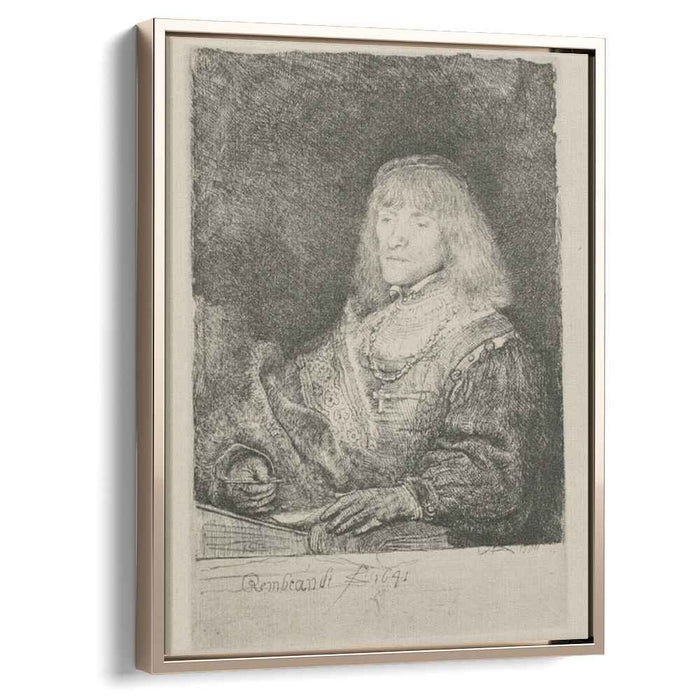 A Man with a Crucifix and Chain (1641) by Rembrandt