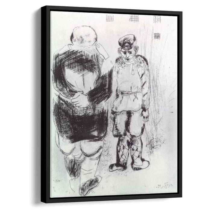 A man without passport with policeman (1923) by Marc Chagall