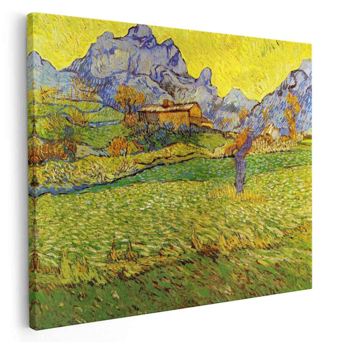 A Meadow in the Mountains: Le Mas de Saint-Paul (1889) by Vincent van Gogh
