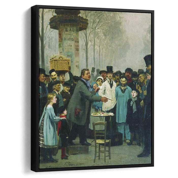 A Newspaper Seller in Paris (1873) by Ilya Repin