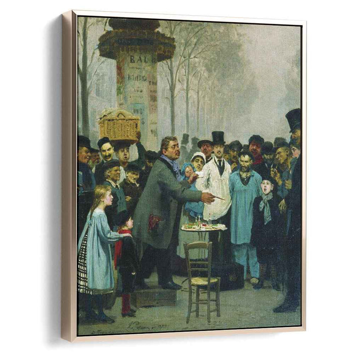 A Newspaper Seller in Paris (1873) by Ilya Repin