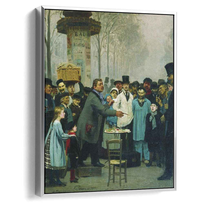 A Newspaper Seller in Paris (1873) by Ilya Repin