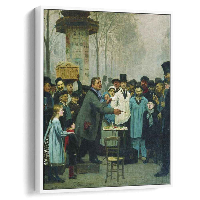 A Newspaper Seller in Paris (1873) by Ilya Repin