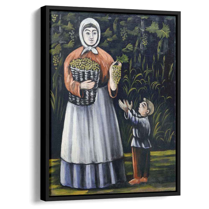 Peasant woman with boy by Niko Pirosmani