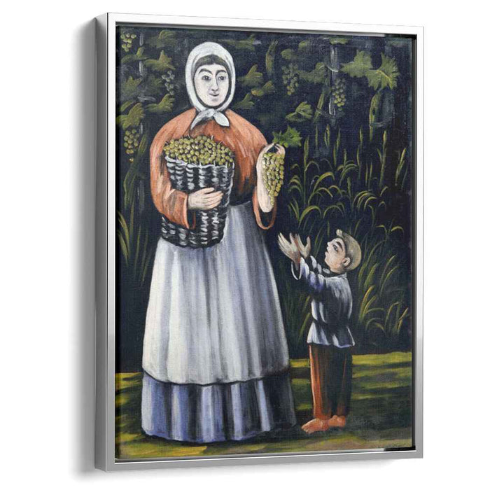 Peasant woman with boy by Niko Pirosmani