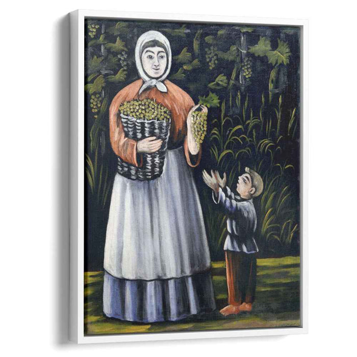 Peasant woman with boy by Niko Pirosmani