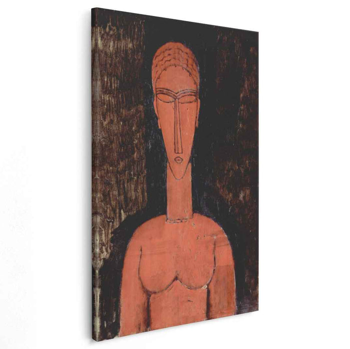 A red bust (1913) by Amedeo Modigliani