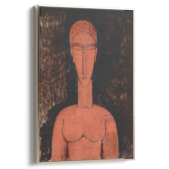 A red bust (1913) by Amedeo Modigliani