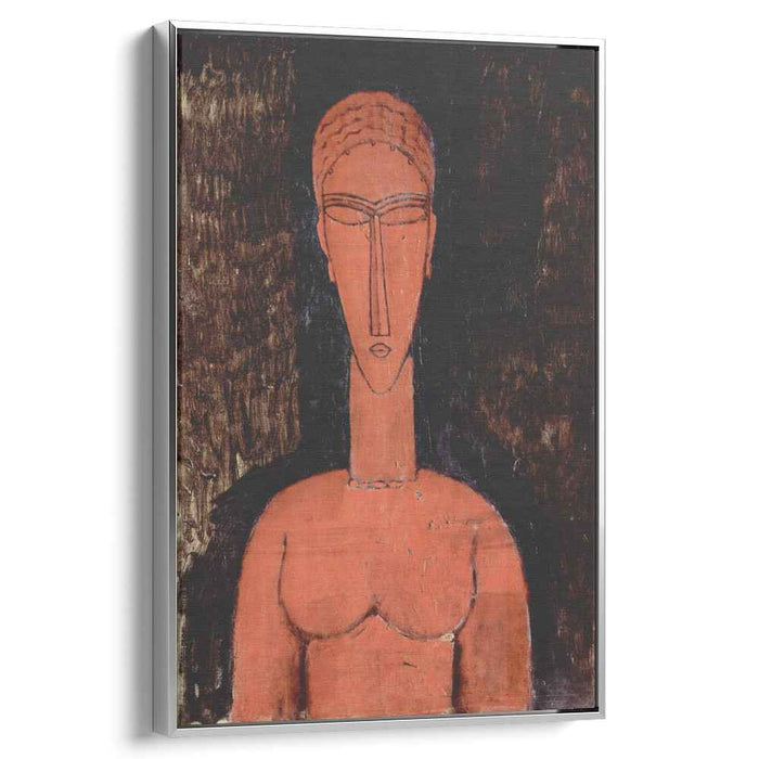 A red bust (1913) by Amedeo Modigliani