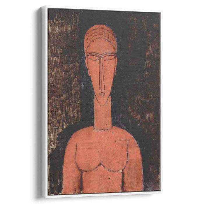 A red bust (1913) by Amedeo Modigliani