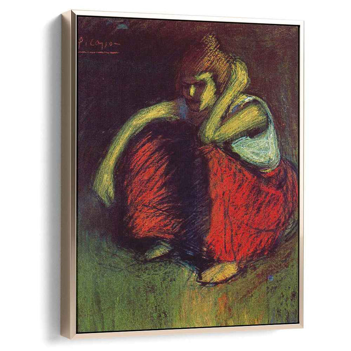 A red skirt (1901) by Pablo Picasso