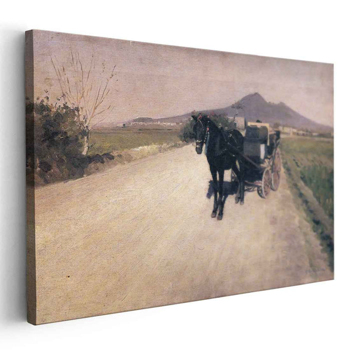 A Road in Naples (1872) by Gustave Caillebotte