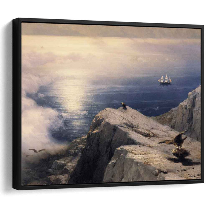 A Rocky Coastal Landscape in the Aegean (1884) by Ivan Aivazovsky