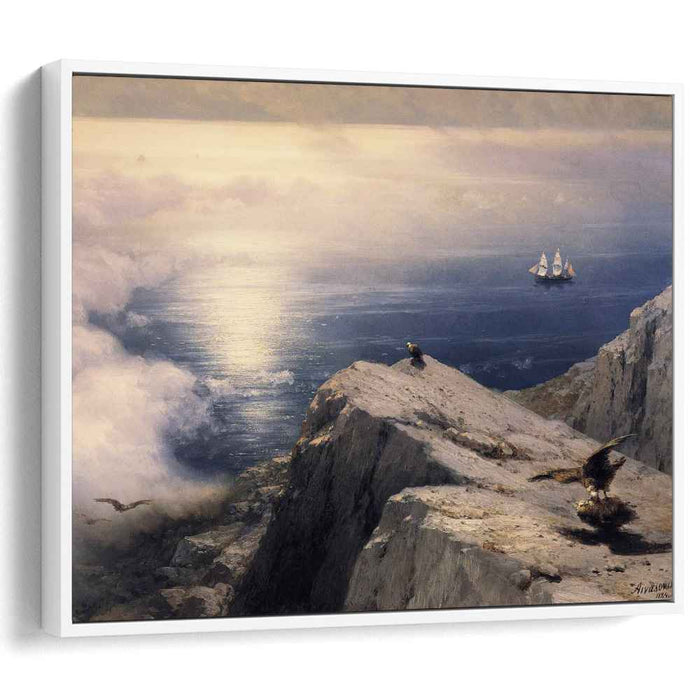 A Rocky Coastal Landscape in the Aegean (1884) by Ivan Aivazovsky