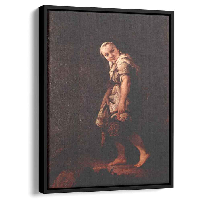 A Shepherd girl with a basket by Pietro Longhi