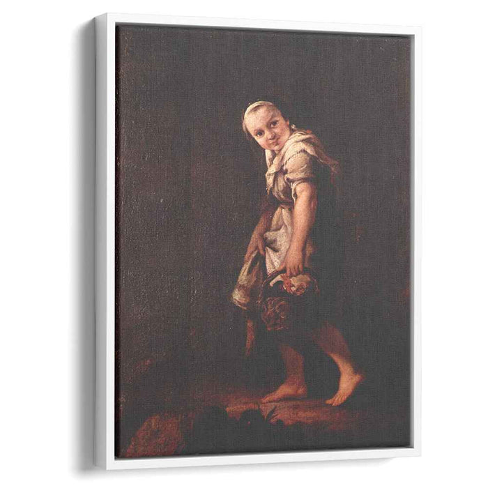 A Shepherd girl with a basket by Pietro Longhi