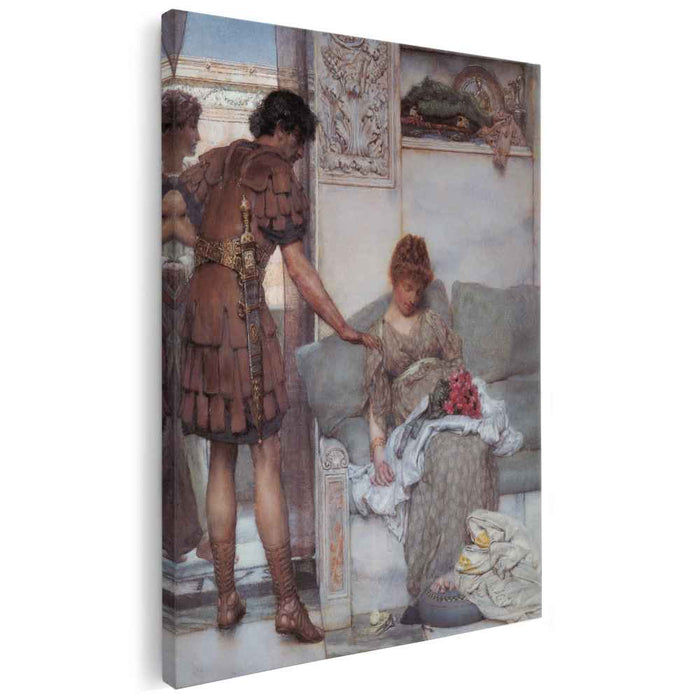 A Silent Greeting (1889) by Sir Lawrence Alma-Tadema