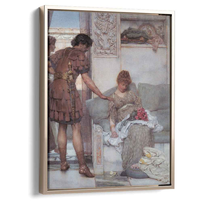 A Silent Greeting (1889) by Sir Lawrence Alma-Tadema