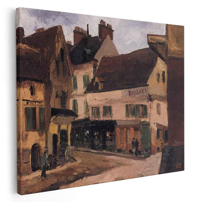 A Square in La Roche Guyon (1867) by Camille Pissarro