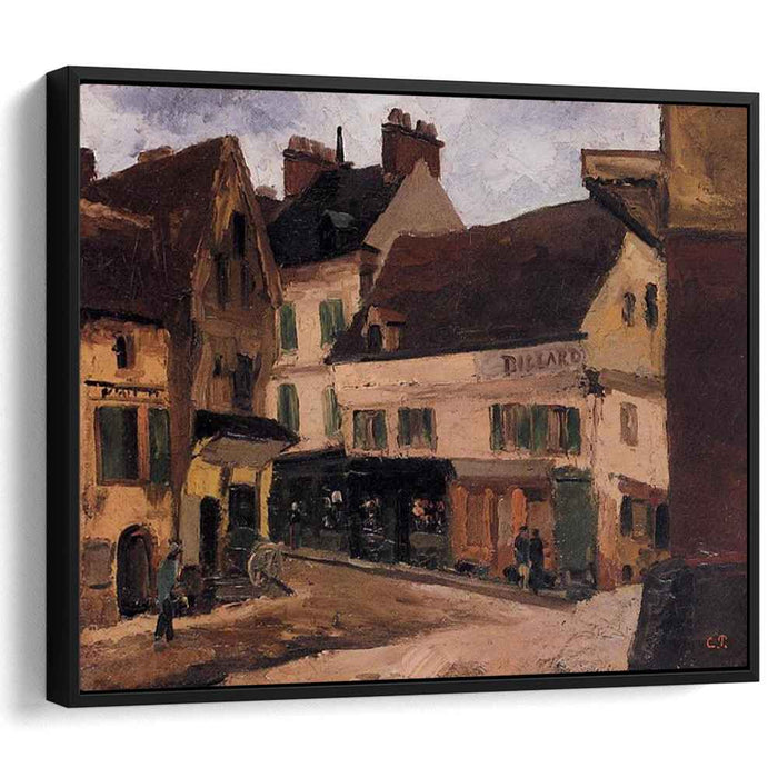 A Square in La Roche Guyon (1867) by Camille Pissarro
