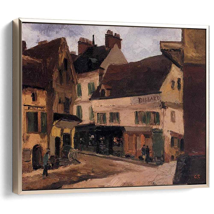 A Square in La Roche Guyon (1867) by Camille Pissarro