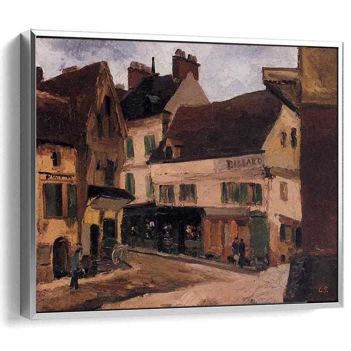 A Square in La Roche Guyon (1867) by Camille Pissarro