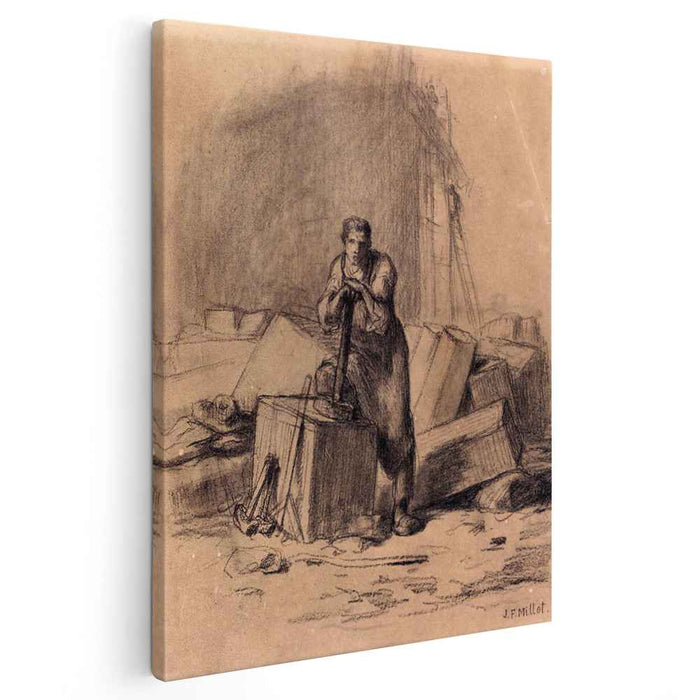 A stonemason by Jean-Francois Millet