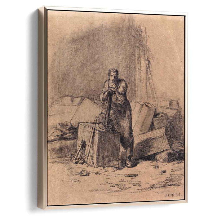 A stonemason by Jean-Francois Millet