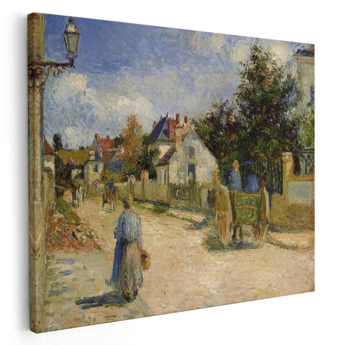 A Street in Pontoise (1879) by Camille Pissarro