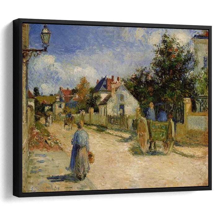 A Street in Pontoise (1879) by Camille Pissarro