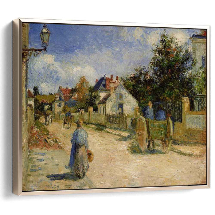 A Street in Pontoise (1879) by Camille Pissarro