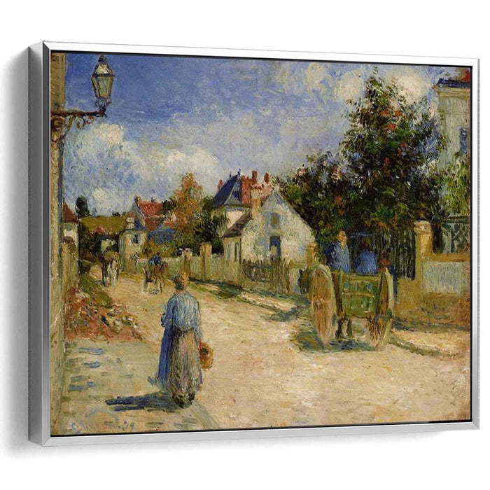 A Street in Pontoise (1879) by Camille Pissarro