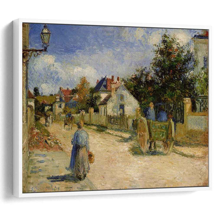 A Street in Pontoise (1879) by Camille Pissarro