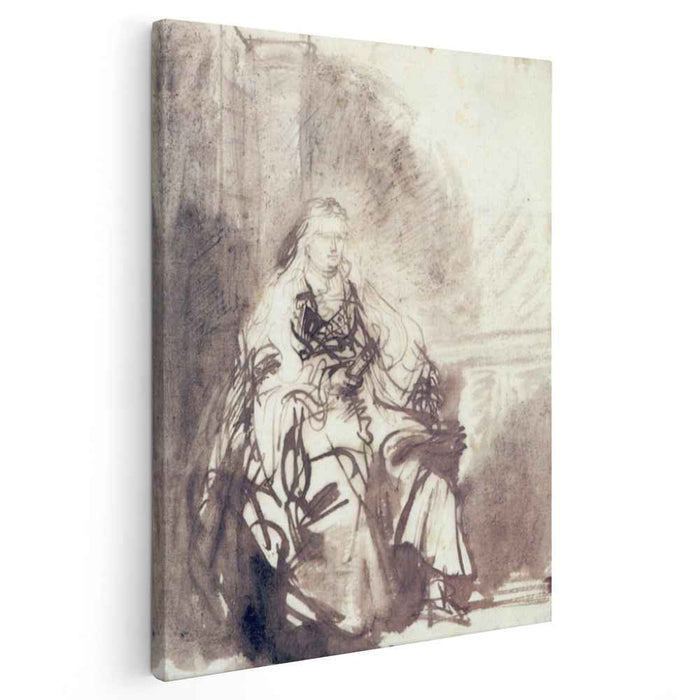 A Study for The Great Jewish Bride (1635) by Rembrandt