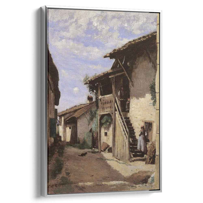 A Village Street, Dardagny by Camille Corot